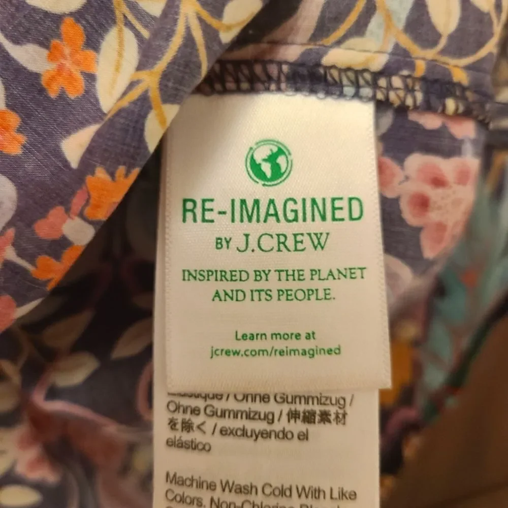 J. Crew Puff-sleeve top in Liberty Elm House Floral XXS